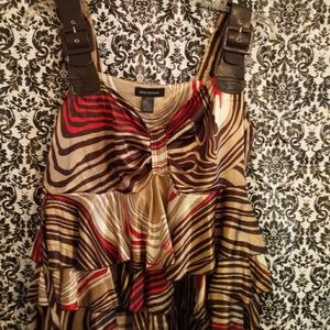 Women's layer satin top